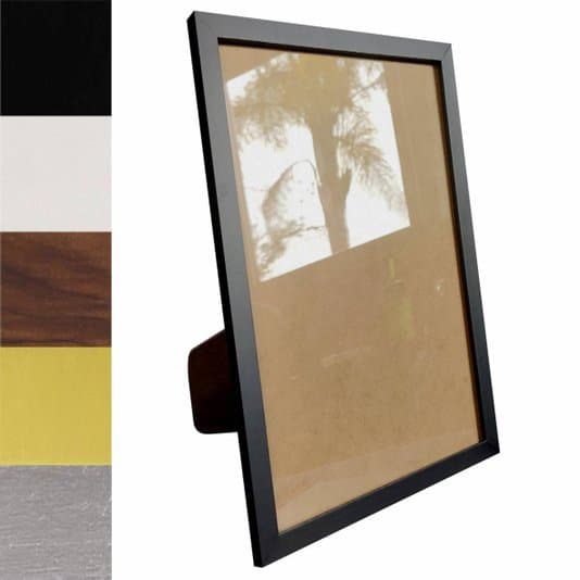 Porta Retrato com Moldura Minimalista e Vidro Mais Fundo com Suporte - 1,5x1