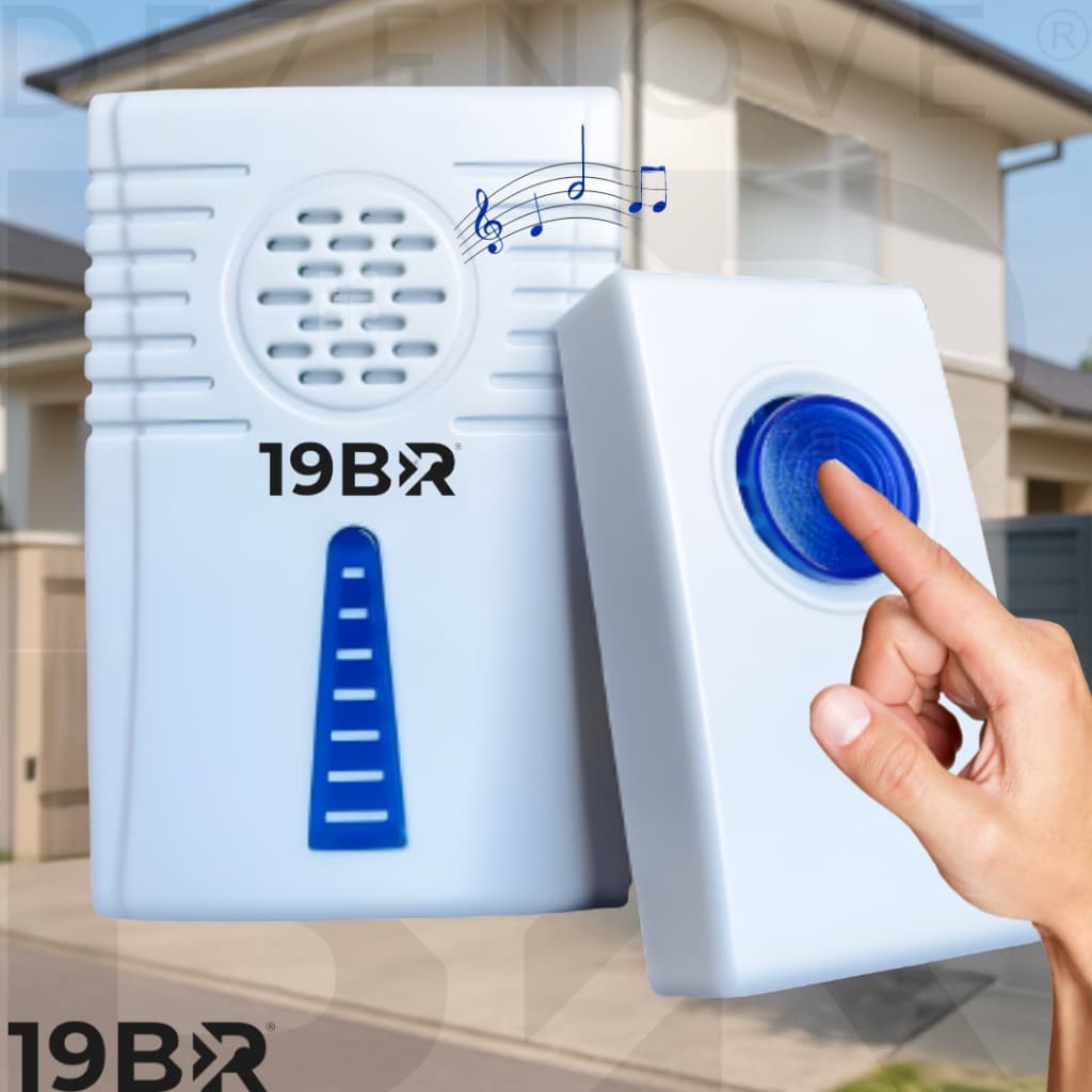 Campainha Residencial Sem Fio Bivolt Anti-respingo 32 Toques
