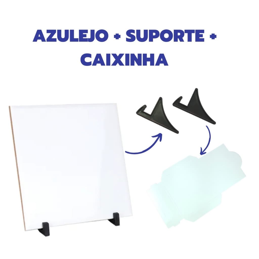 Kit 10 Azulejos 20x20 + Caixinhas + Suportes