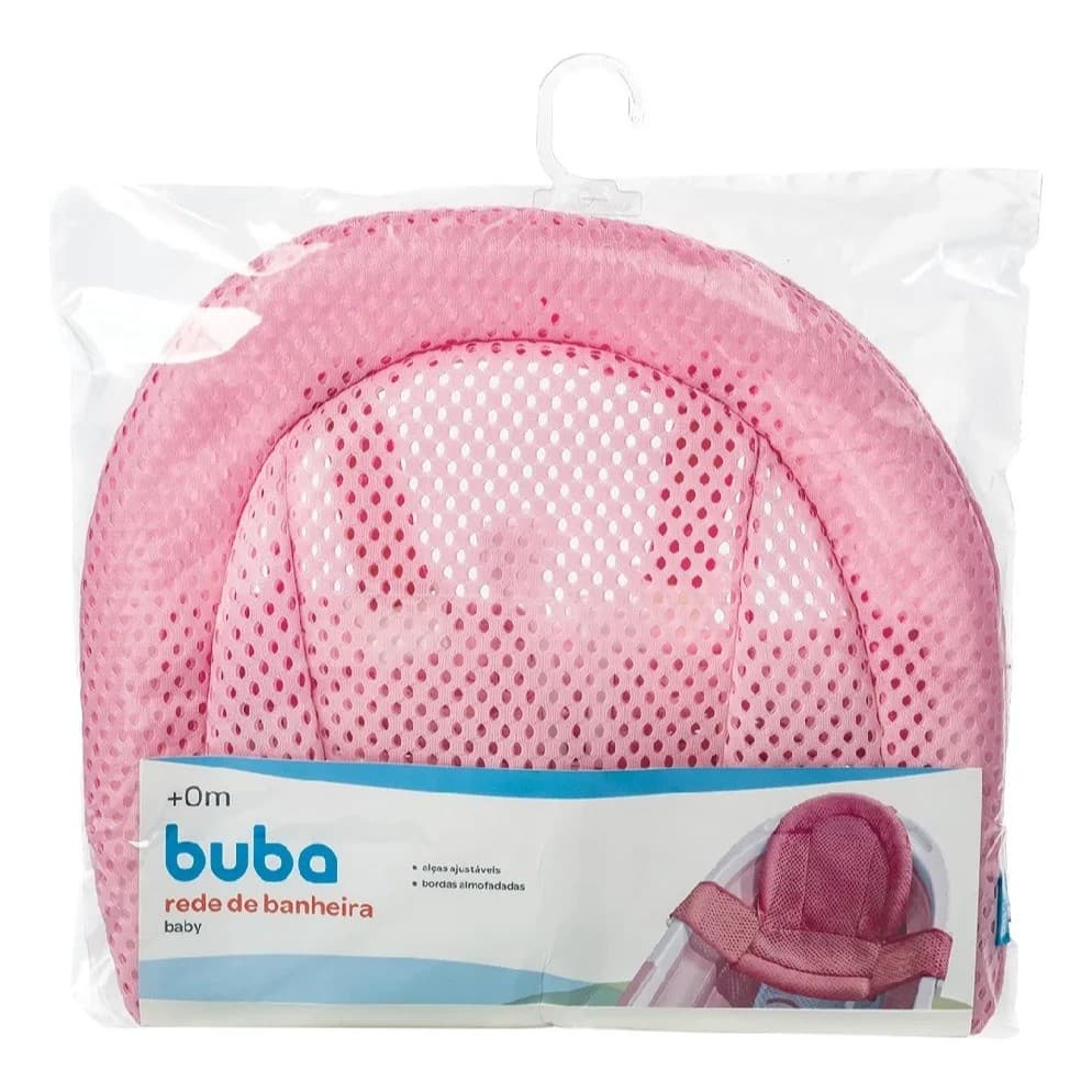 Rede De Proteção Para Banheira De Bebê Rosa - Buba