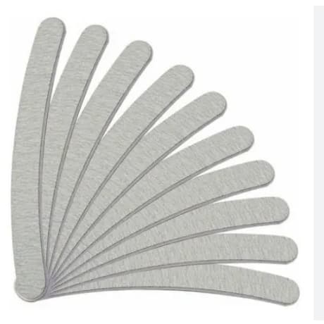 Kit 20 Lixas Banana 100/180 Para Unha De Gel Uv-zem 100/180