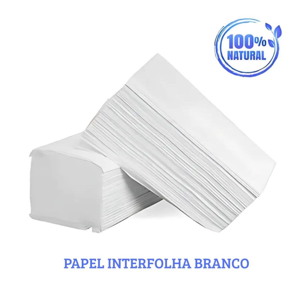Papel Toalha Interfolhado 700 Folhas Branco | Ideal p/ Banheiros Comerciais – Alta Qualidade!