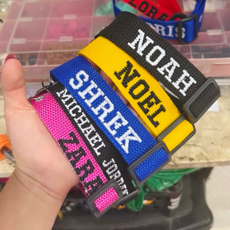 Coleira Identificação Pet Personalizada com Nome + Plaquinha de Osso com Nome e Número