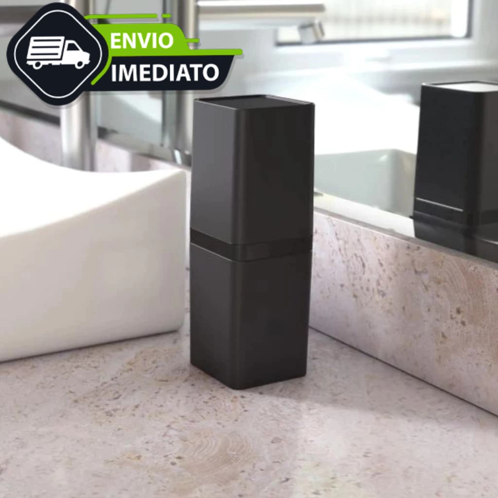 Porta Escova Dental De Pia Plástico Quadrado Com Tampa Smile