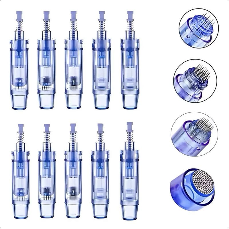 10 AGULHAS Dermapen 12, 42 e Nano: Canetas - ; MyM; N2C; M5; M7; Helen Color Com Anvisa