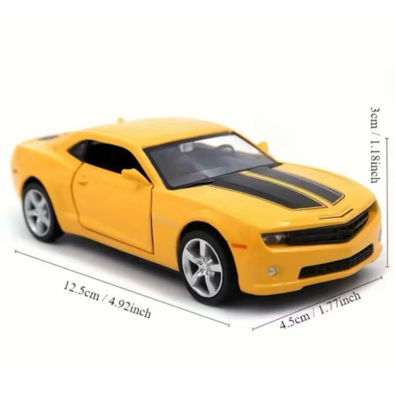 Carrinho de Ferro Modelo Camaro Colecionador Primeira Linha Metal Abre Portas Alta Qualidade