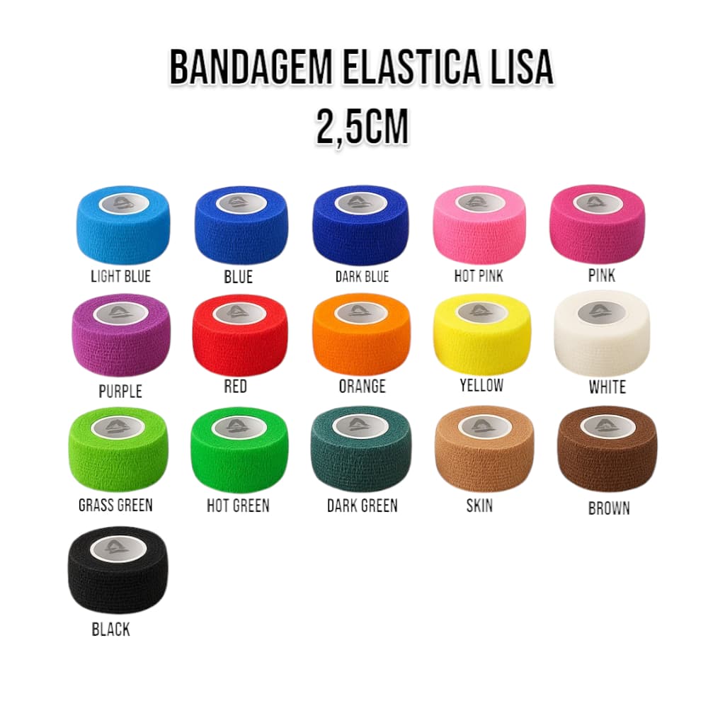 Bandagem Phantom HK 2,5cm Tattoo Tatuagem Demógrafo Pesca P/Dedo - Cores Variadas