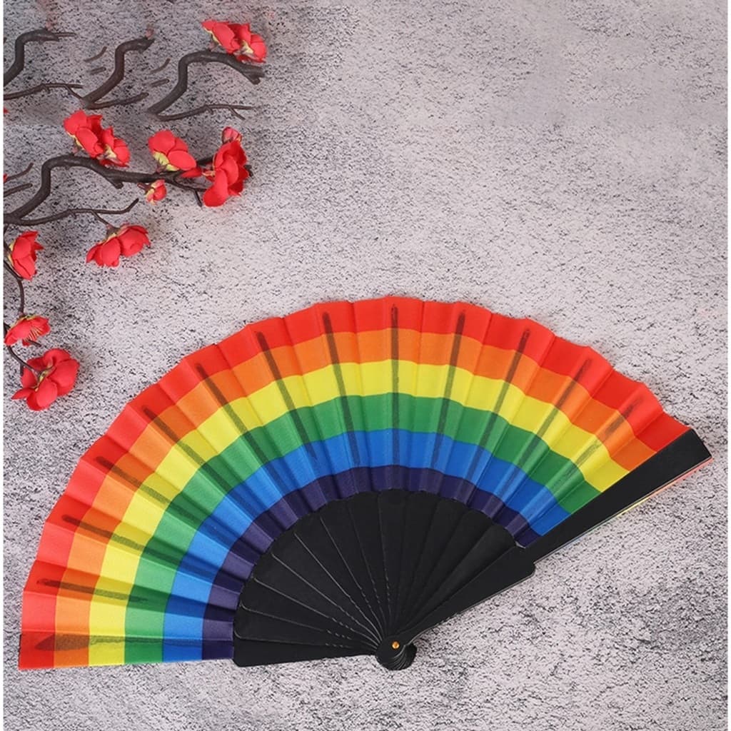 Leque Grande Barulho Arco Íris Colorido Lgbt Festa Carnaval Barulho Parada gay Barulhento