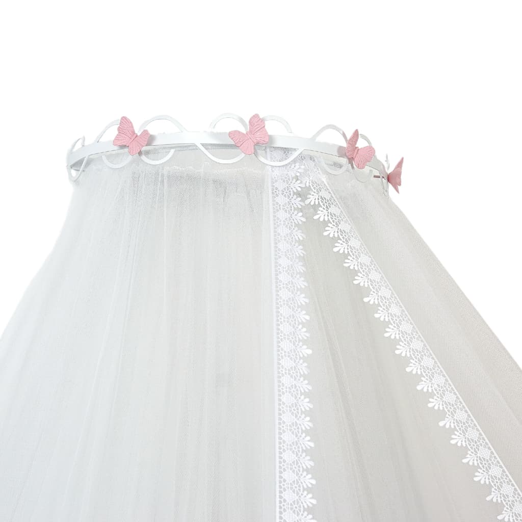 Dossel  borboletas com mosquiteiro tule para berço