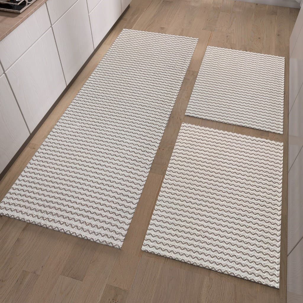 Kit Jogo De Passadeiras 3 Peças Sendo  Em 100%Algodão - Sala Quarto Cozinha Banheiro