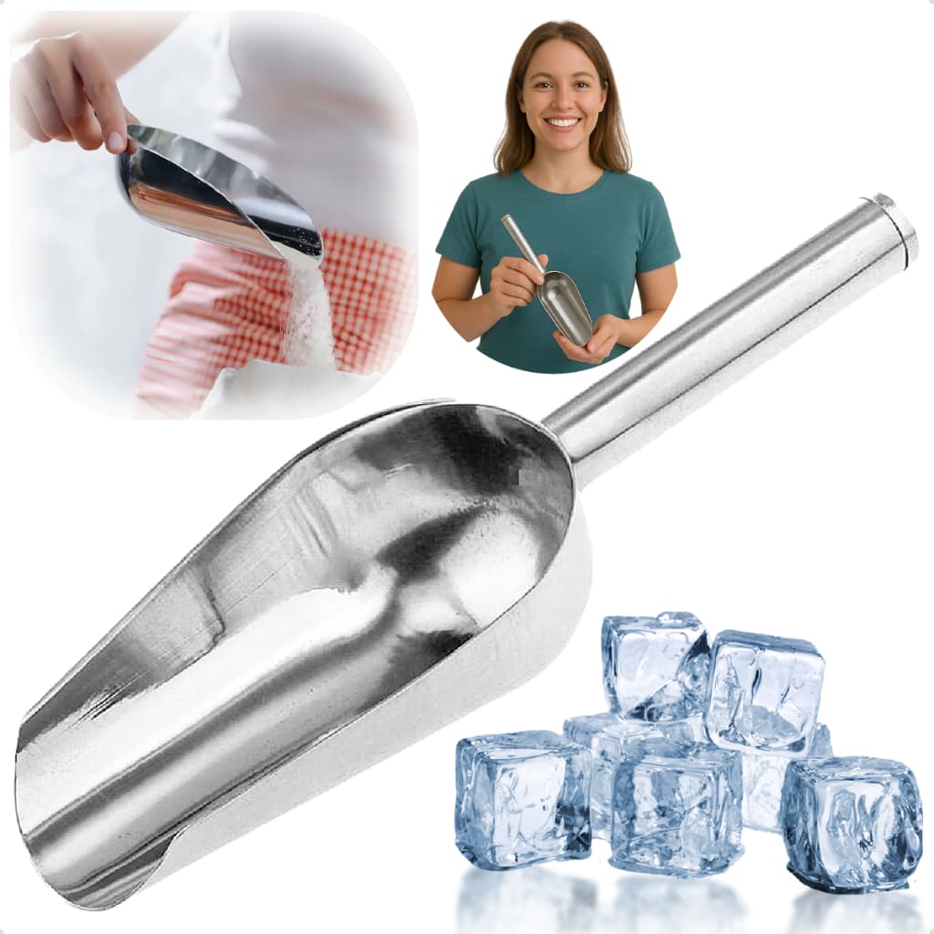 Concha Pegador Multiuso Inox Cereais Gelo Grande Grãos Ração