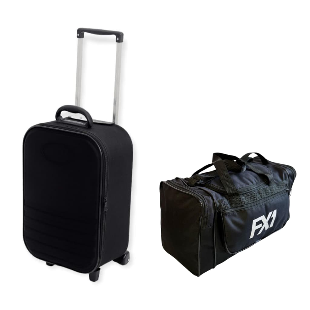 Kit Bolsa de Viagem Transversal + Mala de Bordo 10kg com Medidas ANAC