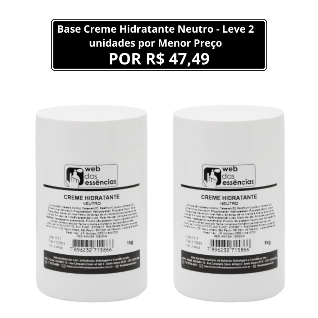 Base Creme Hidratante Neutro - Leve 2 unidades por Menor Preço