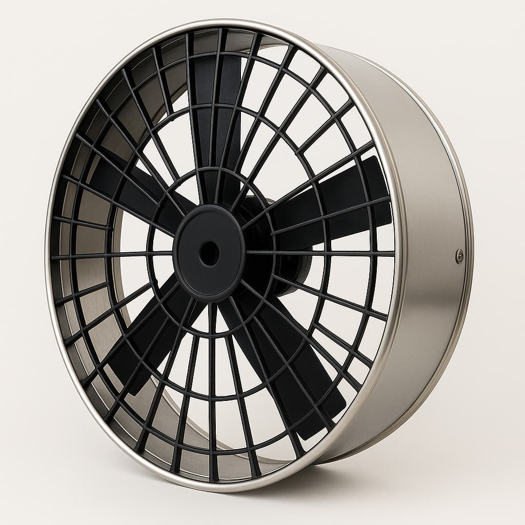 EXAUSTOR INDUSTRIAL 50CM EM INOZ 430 110v/220v COZINHA CHURRASQUEIRAS RESTAURANTE