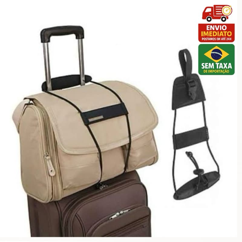 Cinta Ajustável Bagagem Alça Elástica Mala Viagem Bag Bungee Comissário Tripulante Prendedor De Mala Necessaire