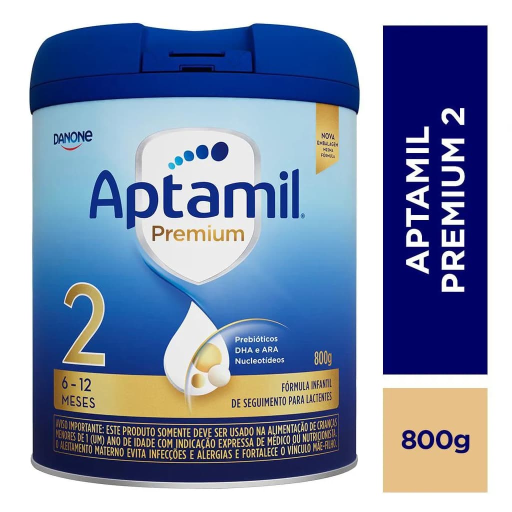 Fórmula Infantil Aptamil Premium 2 800G DANONE (7891025107897)