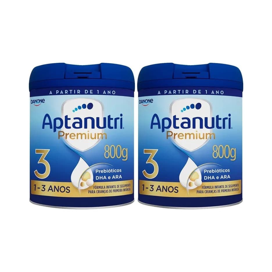 kit 02 Latas Aptanutri Premium N°3 800gr 1-3 Anos