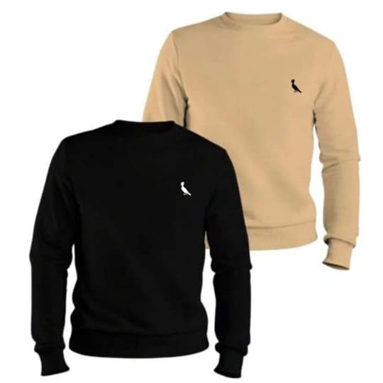 Kit 02 Moletom suéter Gola Careca Masculino Lançamento sem capuz