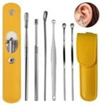 Kit Jogo Removedor De Cera De Ouvido Fácil Limpeza + Estojo