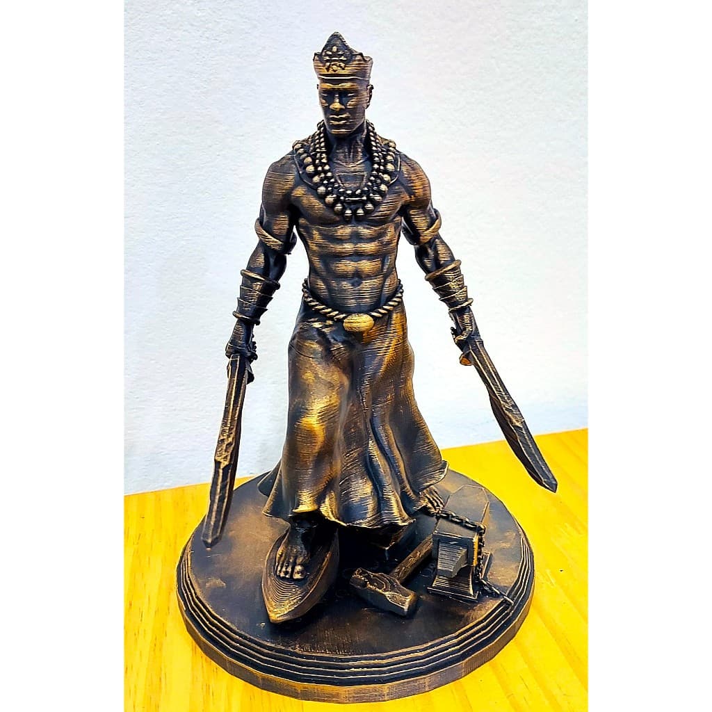 Orixá OGUM Ouro Velho - Imagem OGUM Cor Ouro Velho - Umbanda, Candomblé, Culto aos Orixás