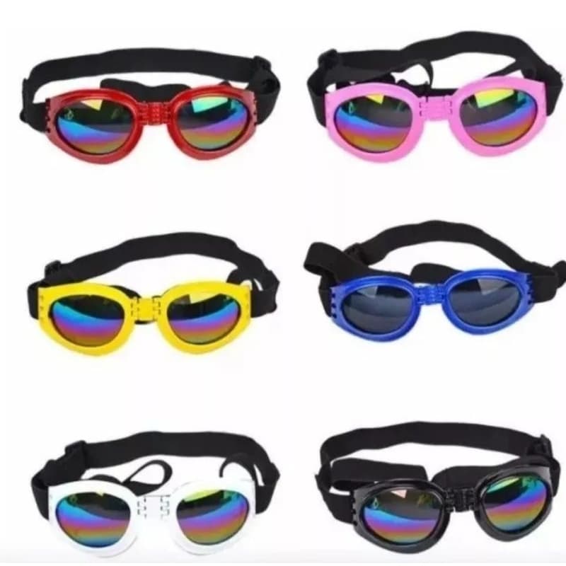 Óculos De Sol Para Cães Pet Com Proteçao Uv + Case.