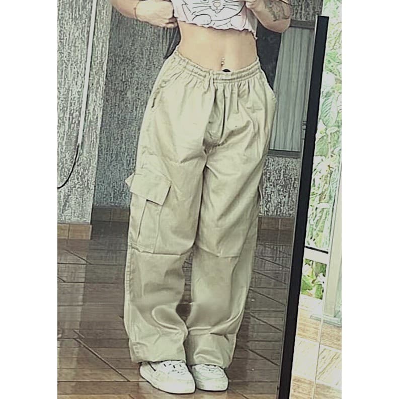 64,99 Calça Cargo Feminina Masculina Tecido Premium 100% Promocao