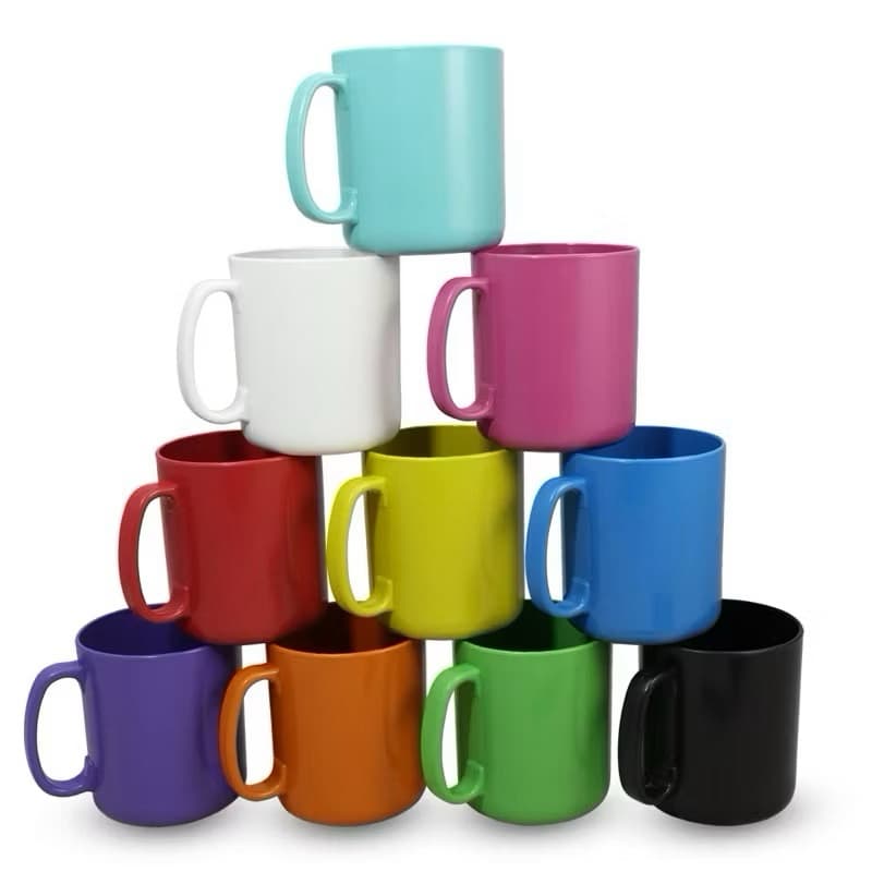 Kit 50 Canecas 500ml de Plástico  Para Festas grande Crianças Merenda Escola Colorida grande