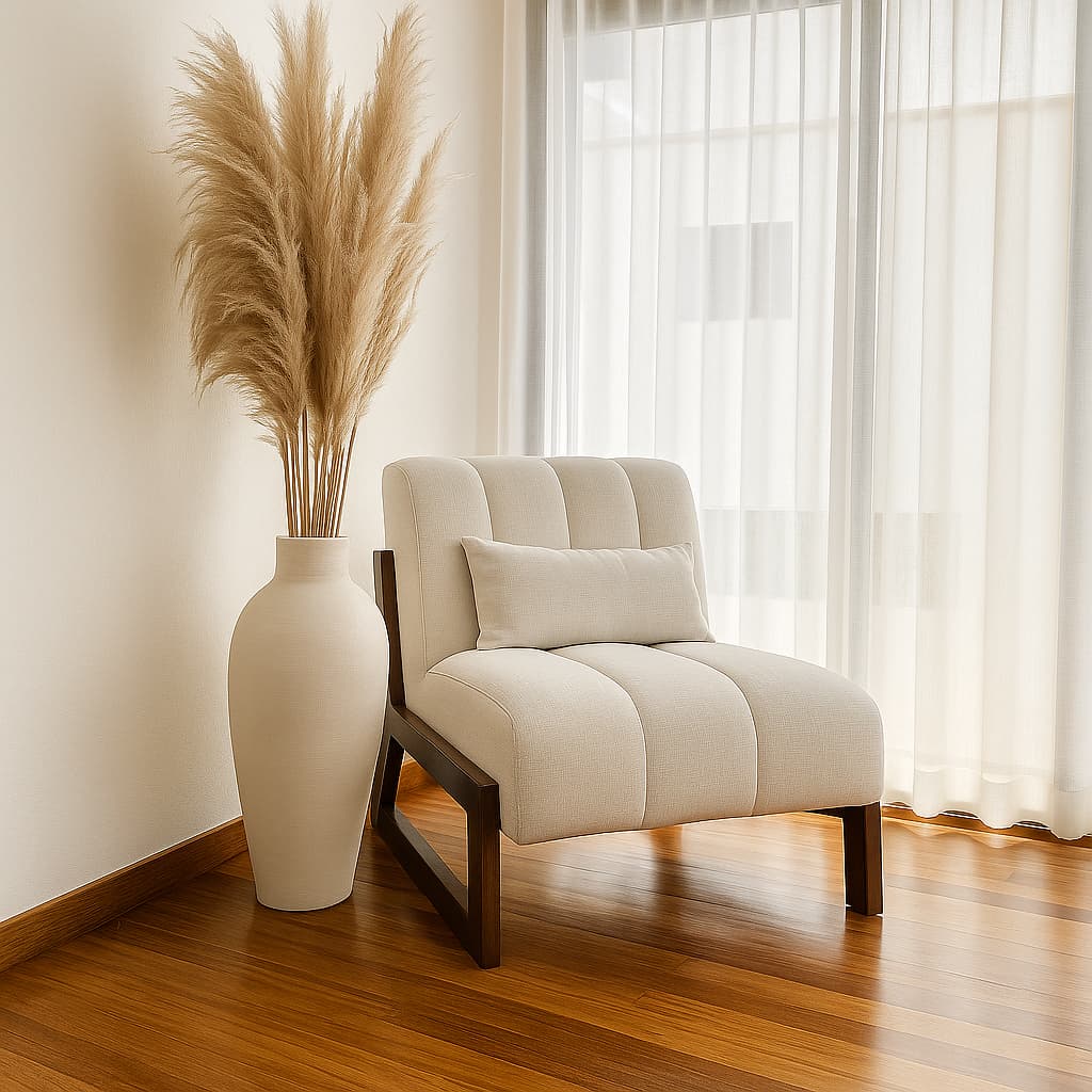 Kit 10 Capim dos Pampas Decoração Plumas Natural Com Hastes 150cm Boho