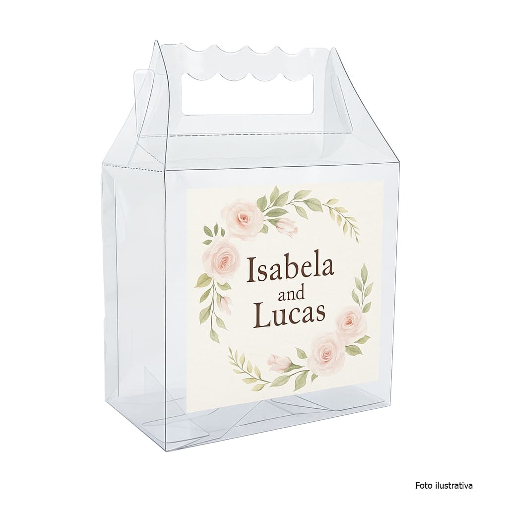 50 Caixa de Acetato Transparente 8,5x9x5 xm Caixa para presente lembrancinha embalagem