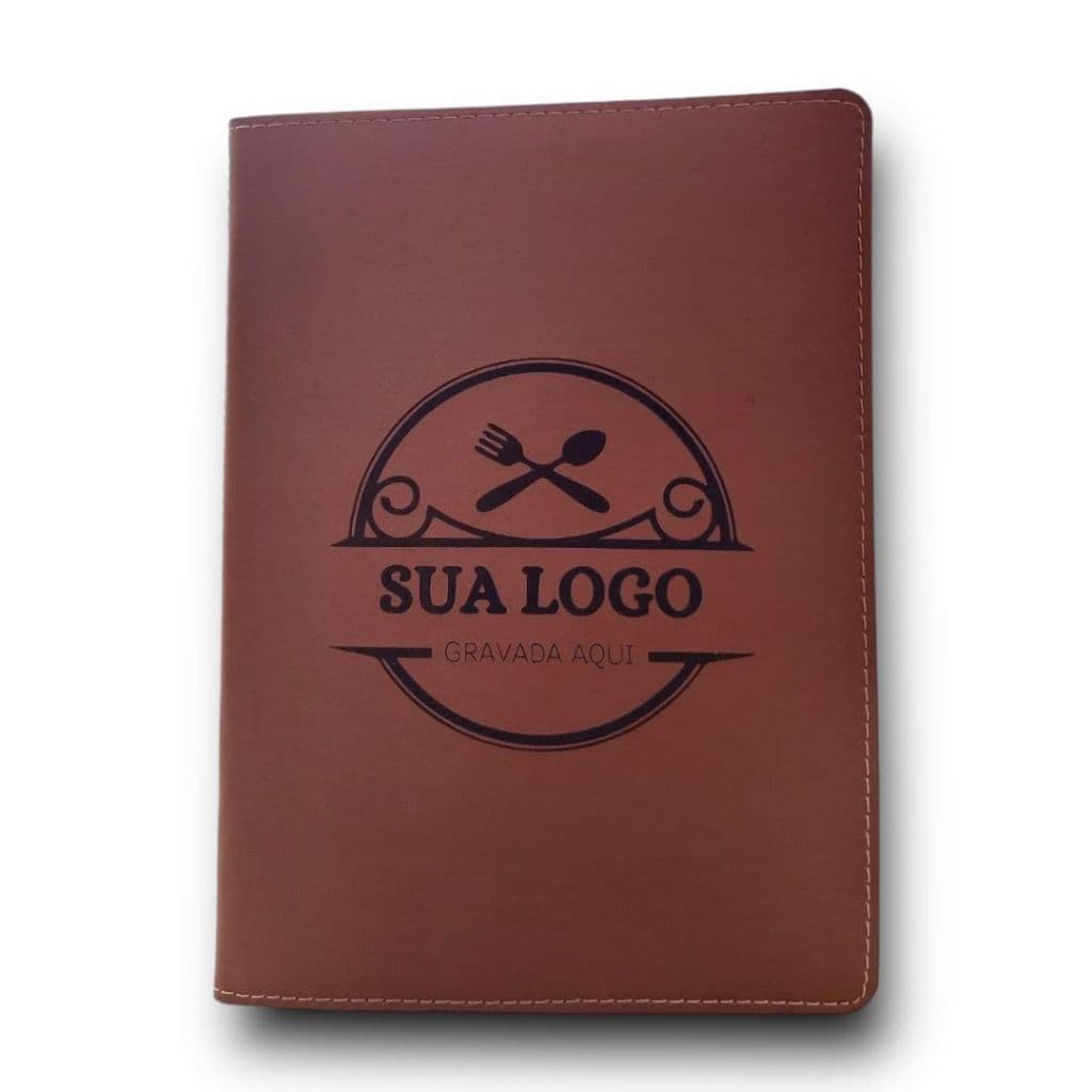 5 porta cardapio para folha A5 personalizados com sua logo a laser