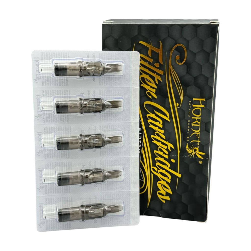 Cartucho com agulha tatuagem p/ pen Hornet Filter Cartela 5 unidades RL - RS - RM - MG