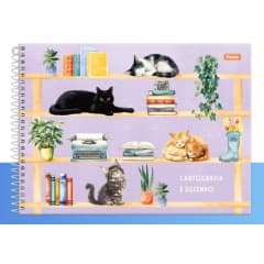 Caderno Desenho 80 folhas FurFriends Foroni