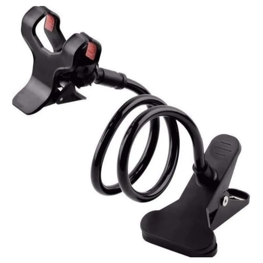 Suporte Para Celular Articulado Universal De Mesa Cama Garra