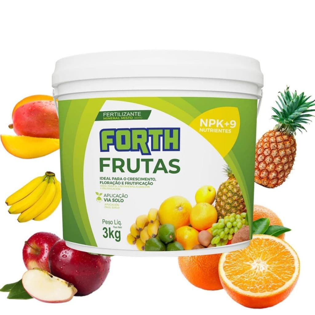 Adubo Fertilizante Forth Frutas 3kg- Floraçao e Frutificaçao