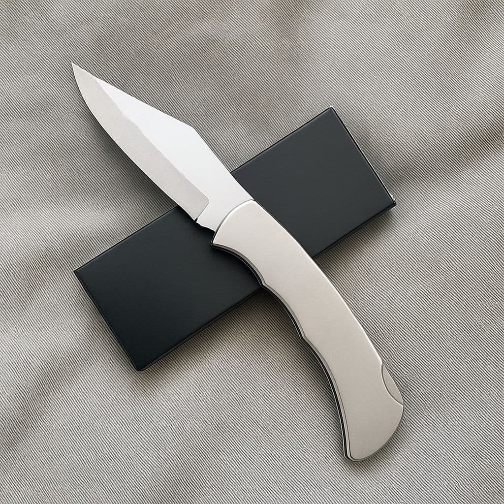 Canivete inox Cliper De Bolso muito afiado Premium  Barretos Inox TR inox Qualidade Top Americano