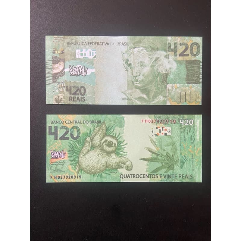 nota 420 Chronic 100% original ( suvenir colecionável )