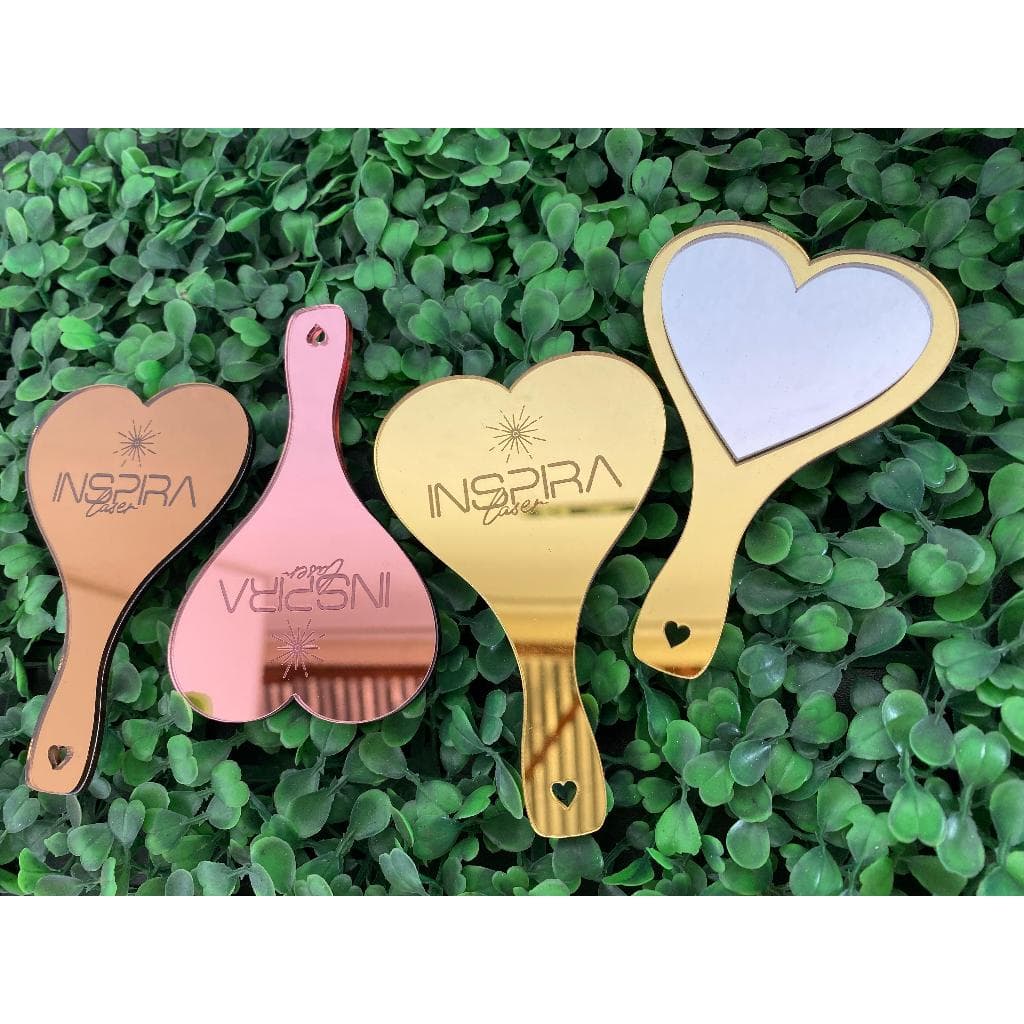 Kit 5  Mini Espelho Bolsa Personalizado Com Logo Empresa Brinde Mimo Presente dia das mulheres Acrilico Espelhado