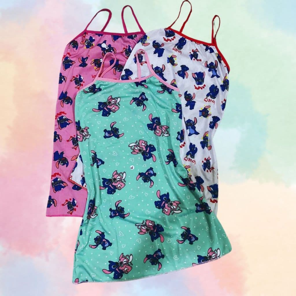 Kit 5 Camisolas Pijamas INFANTIL JUVENIL