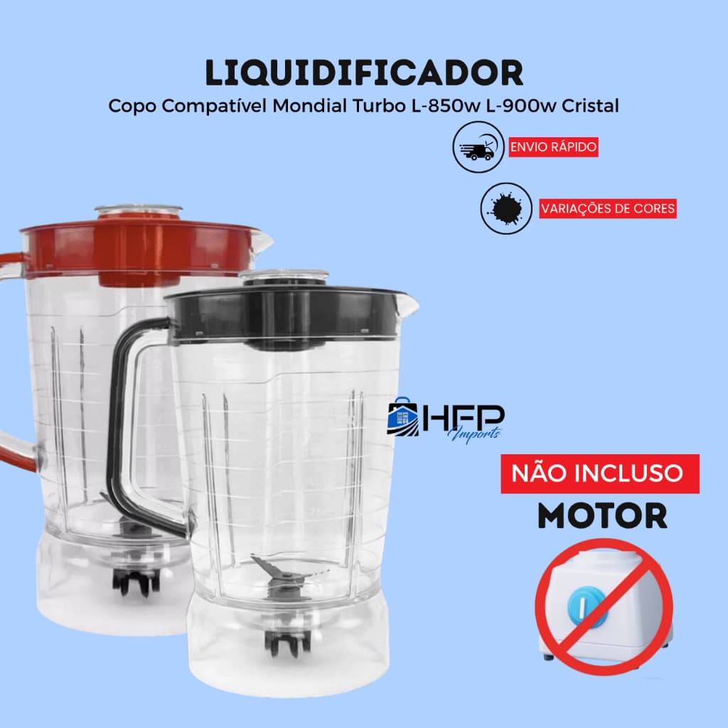 Copo Compatível Mondial Turbo L-850w L-900w Cristal