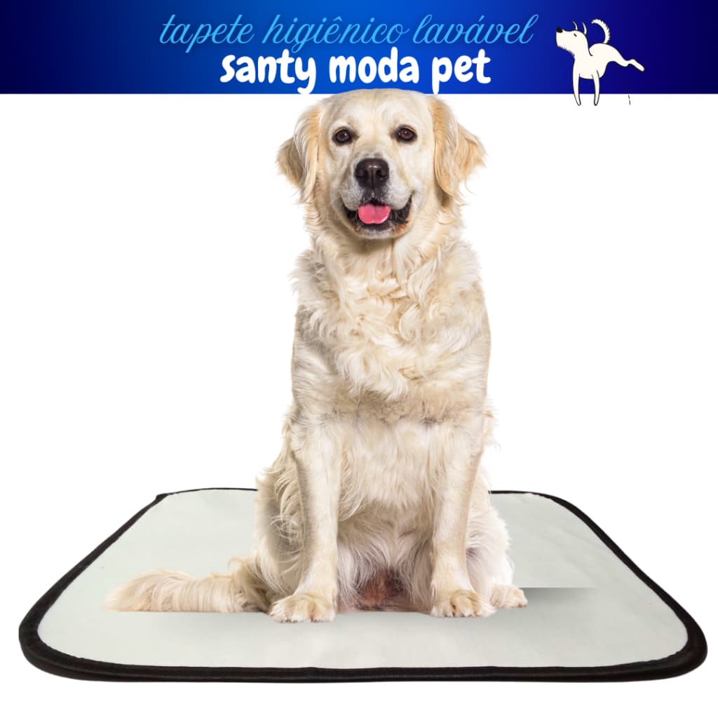 kit 2 tapete lavável para cães, GG, 100x90cm, PROMOÇÃO, santy moda pet, reutilizável.