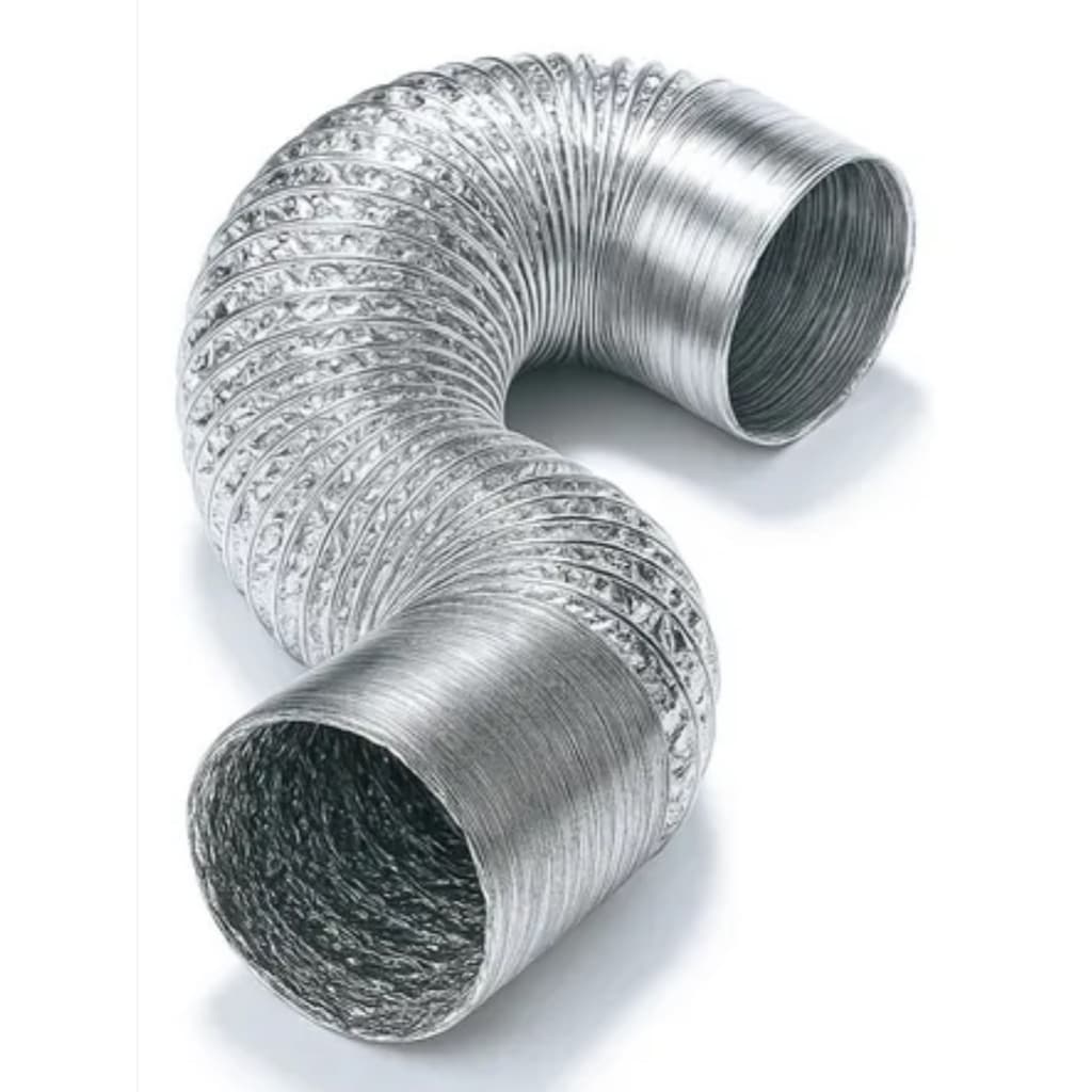 Kit 2 Metros Duto Flexível De Alumínio 100mm 120mm 125mm 127mm 150mm Para Coifa Cultivo Indoor Grow Gardenleds