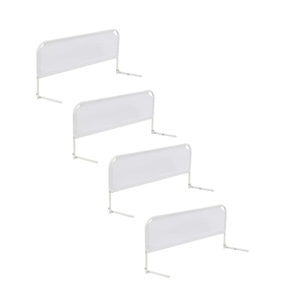 KIT C/ 4 Grades De Cama Com Tela de Proteção Segurança P/ Crianças e Idosos Cama Normal Ou Box (P)