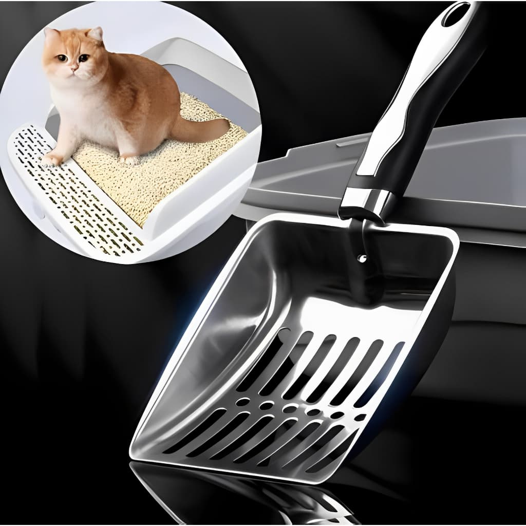 Pá De Limpeza Caixa De Areia Para Gato Cabo Longo Ideal Para Remoção Resíduos Do Pet Fino Acabamento