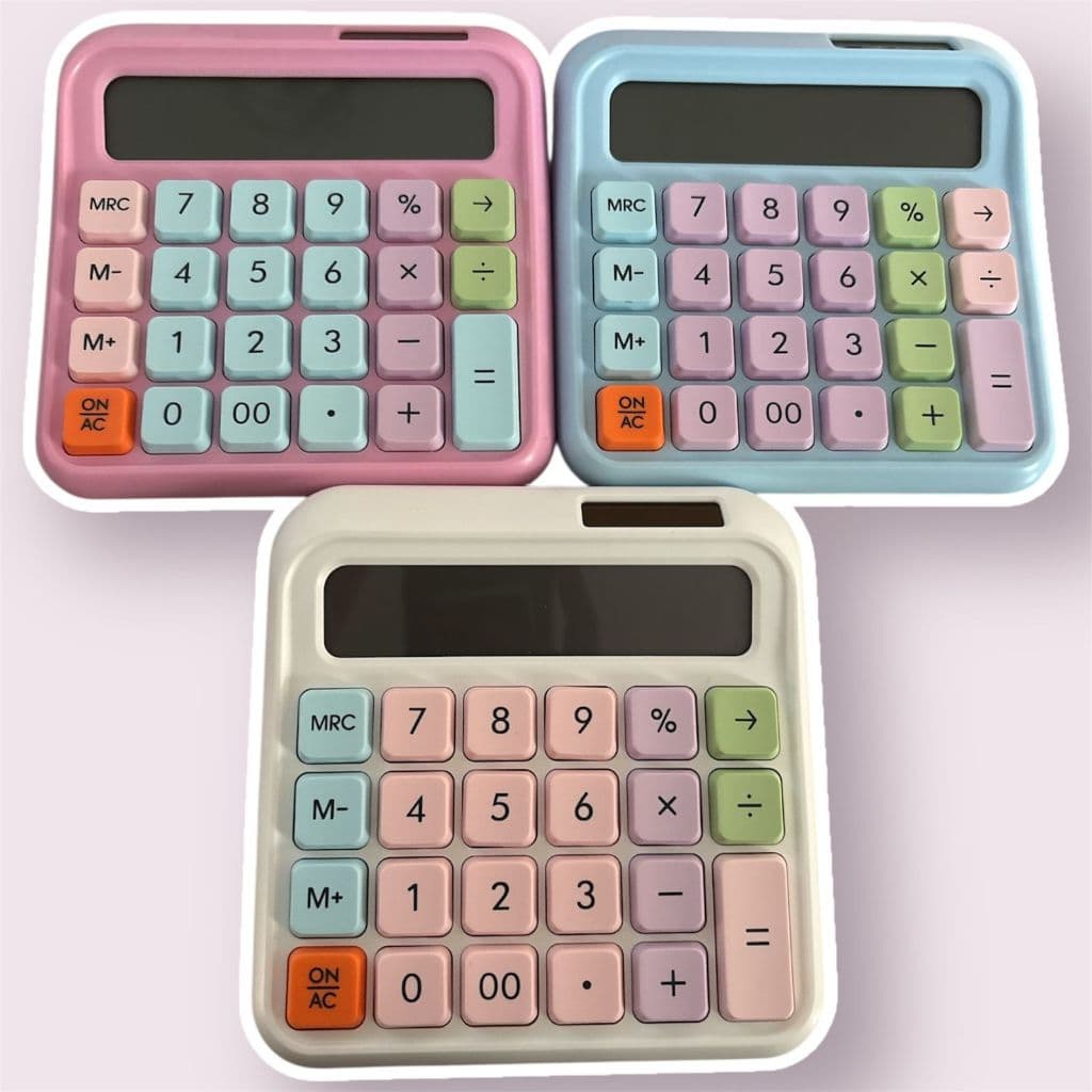 Calculadora Solar Colorida – Prática, Estilosa e Sustentável Escolar Universitário
