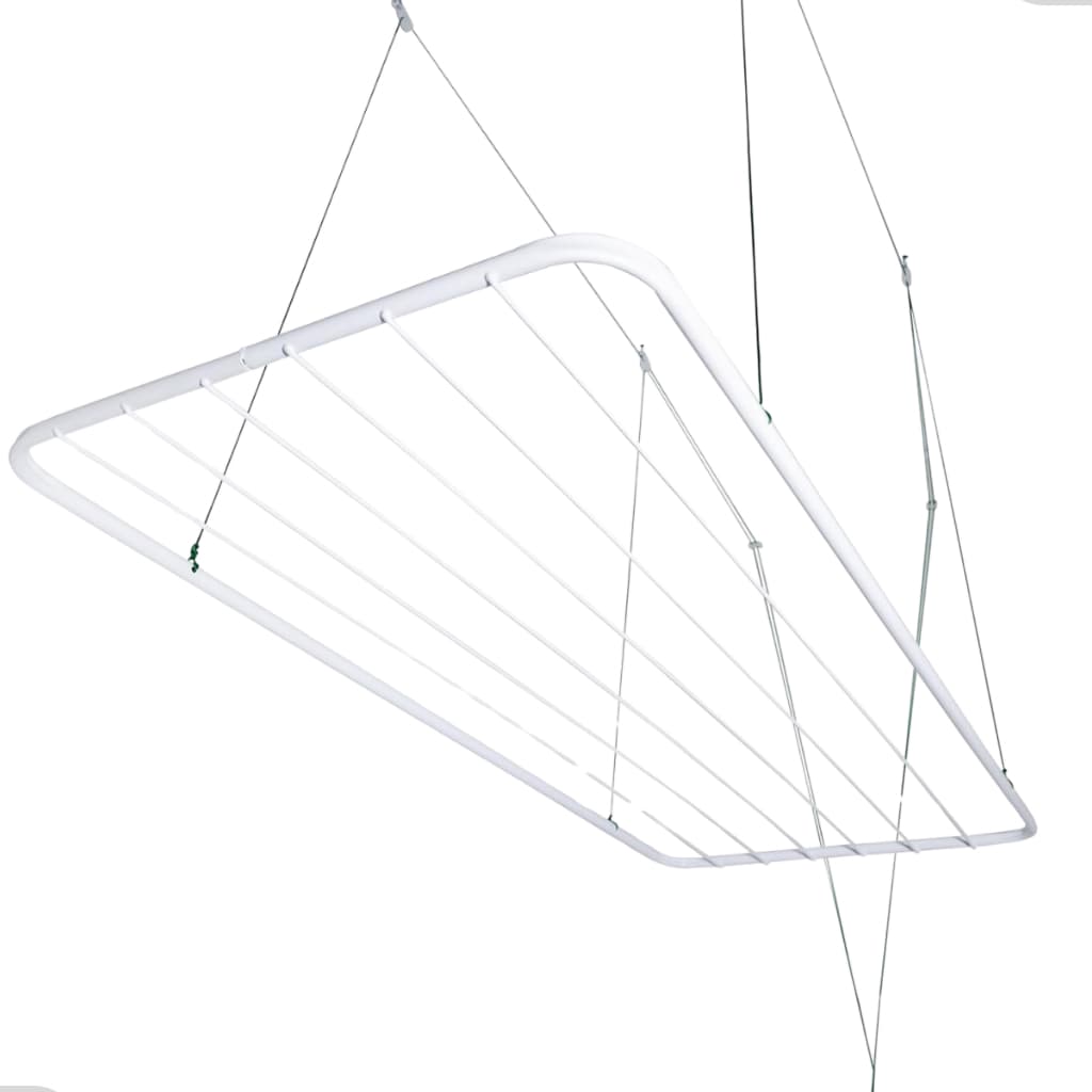 Varal de Teto 100% Aço Carbono Grande C/ Parafusos Para Fixação