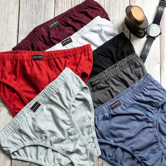 Kit com 5,7 ou 10 Cuecas Adulto Masculina Básica tradicional - SLIP 100% Algodão P/M/G/GG/G1/G2/G3