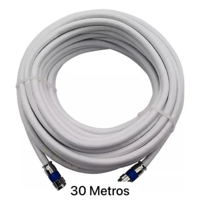 Cabo de Antena RG6 Condutti/Cabletech Coaxial Montado de 1 a 30 Metros