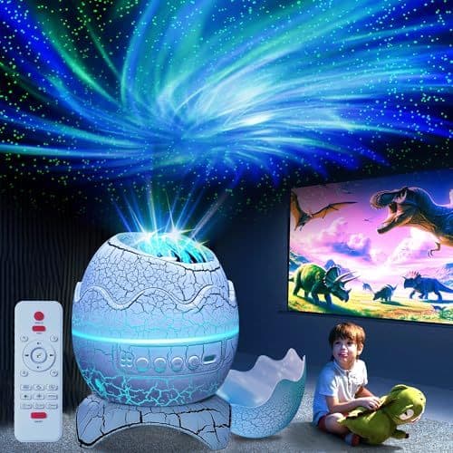 MEDOOSI Infantil Dinossauro Lâmpada Bluetooth Controle Ovo Dragão Com Projetor De Luz Música Nocturna Estrelada Presente