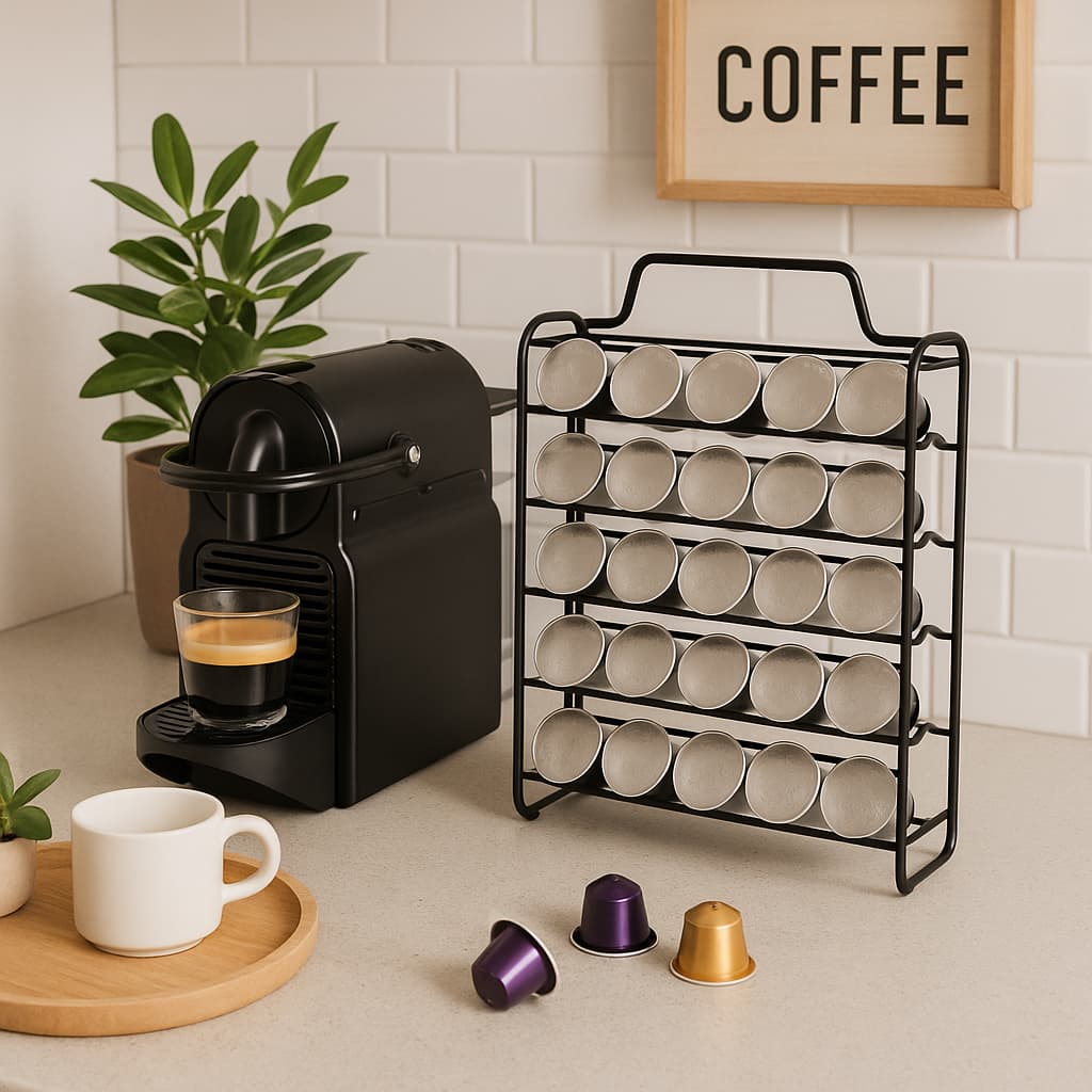 Porta Capsula Nespresso Suporte para 50 Cápsulas Cafe Bancada Cappuccino