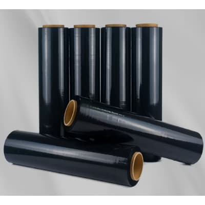 Bobina Filme Stretch Preto 50cm X 350m
